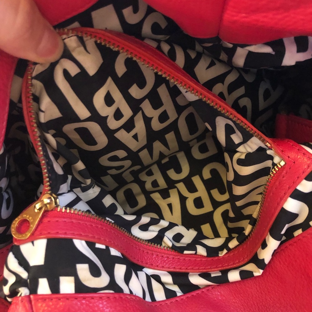 cherry red MARC BY MARC JACOBS purse with gold hardware - Picture 11 of 17